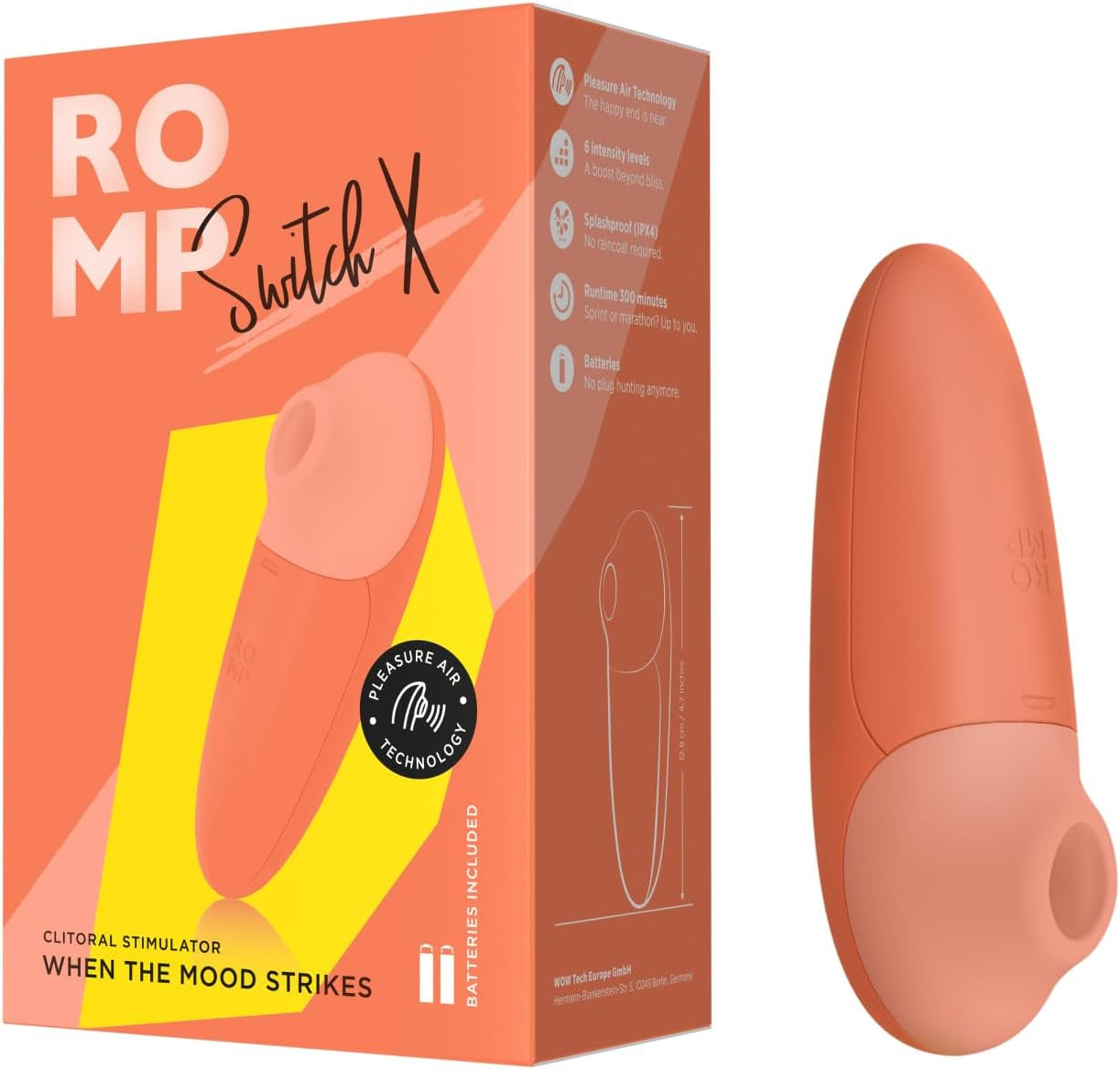 The Romp Switch X Clit Sucker Packaging
