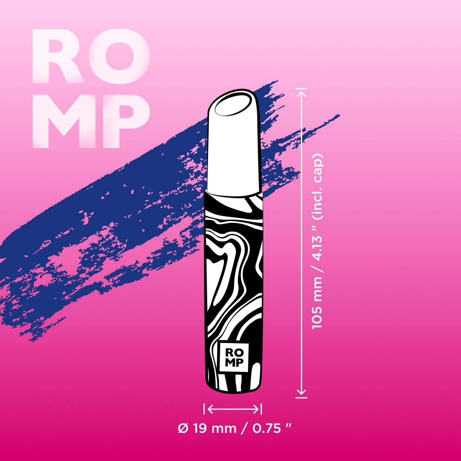 The Romp Lipstick Clit Sucker Size
