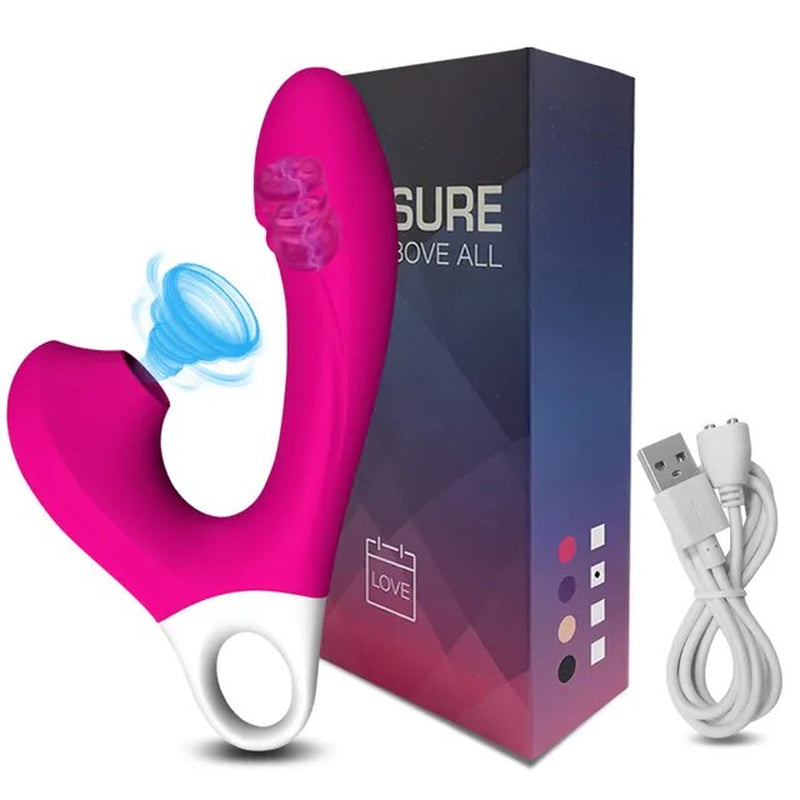 The Hoop Clit Sucking Vibrator With Charging Cable