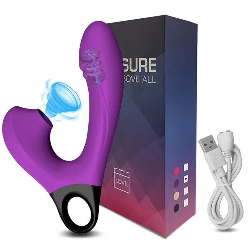 The Hoop Clit Sucking Vibrator Purple