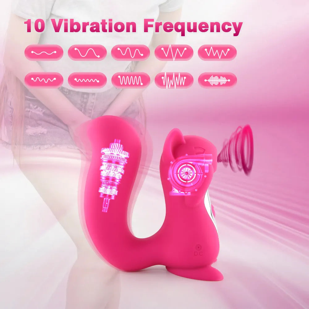 The Squirrel Clit Sucking Vibrator Modes