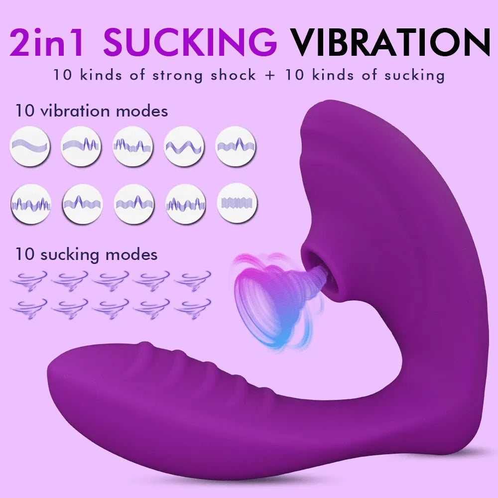 The V Clit Sucking Vibrator All Modes