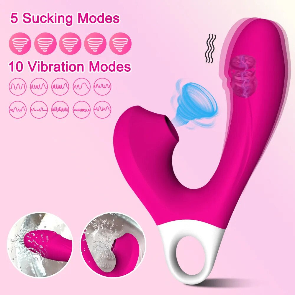 The Hoop Clit Sucking Vibrator Modes
