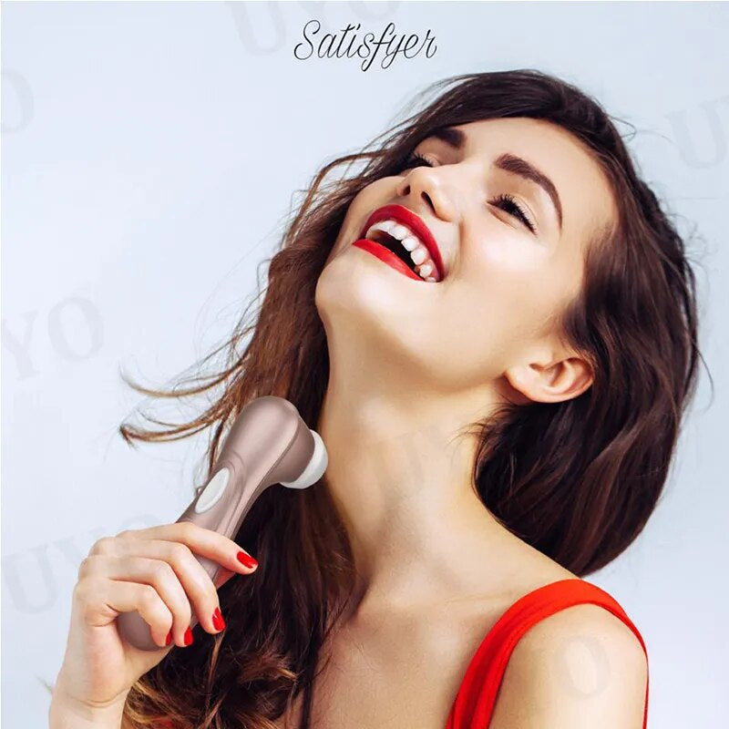 Woman Using The Satisfyer Clit Sucker